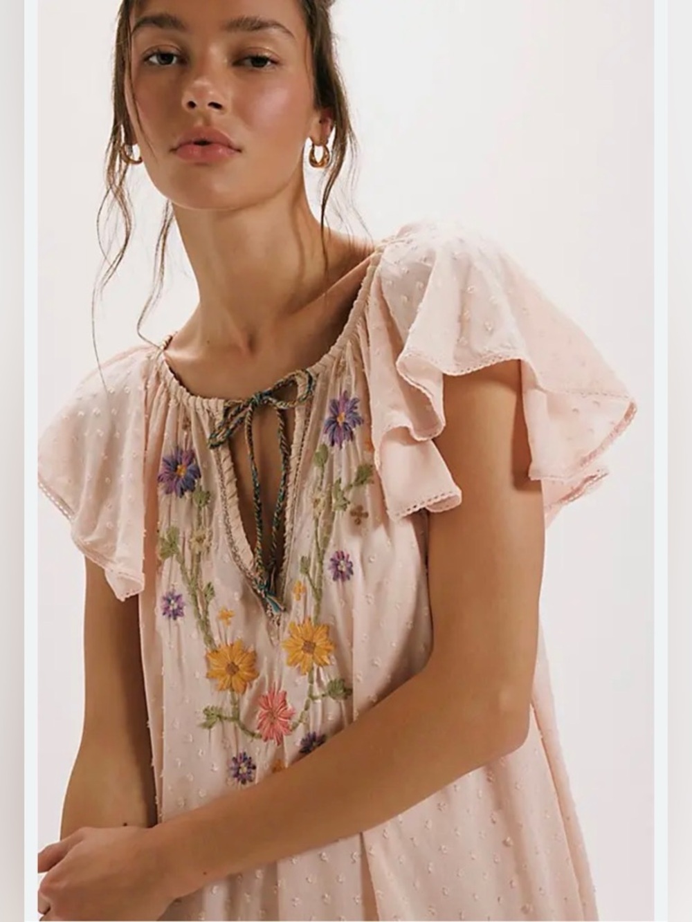 Free People Savanna Rose Midi Dress 🔥 Size S - Picture 2 of 3